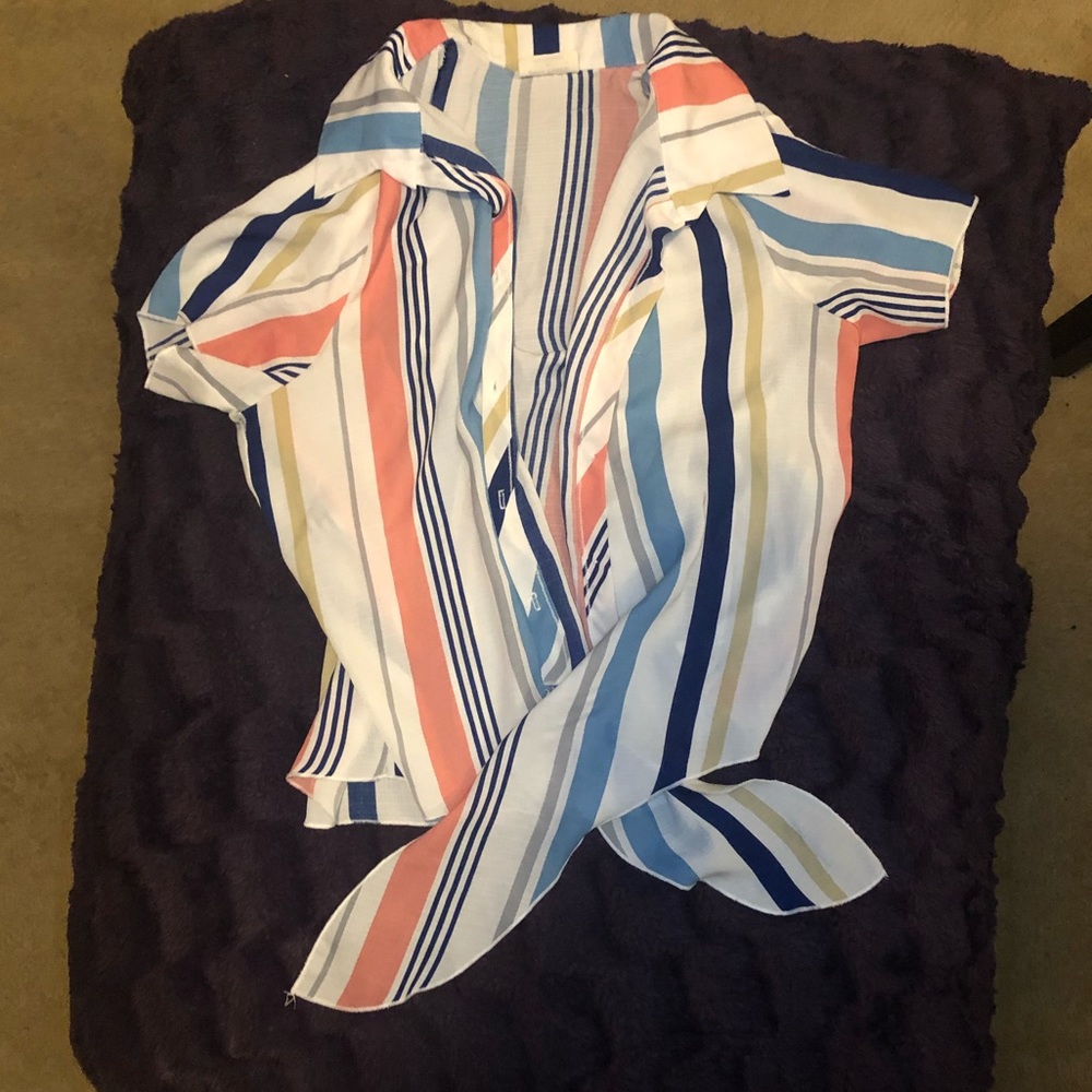 Striped crop top